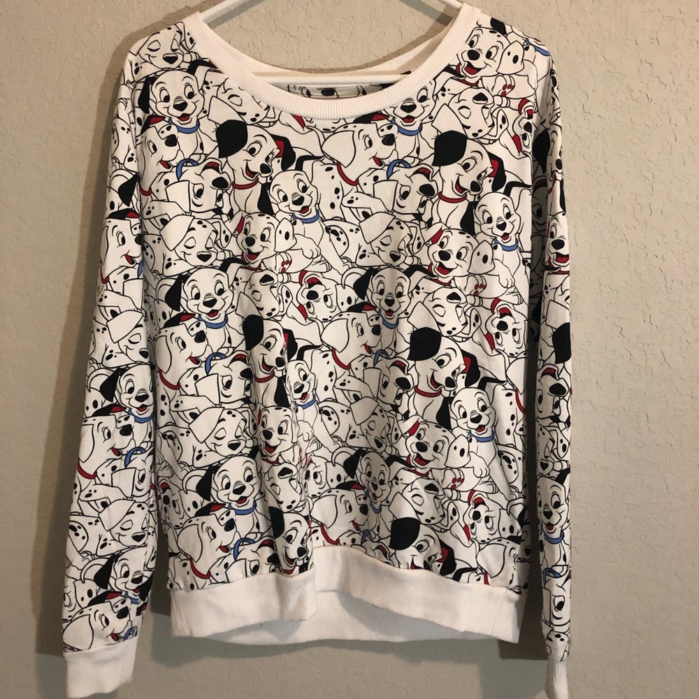 Scoop Neck Cotton 101 Dalmatians Pullover